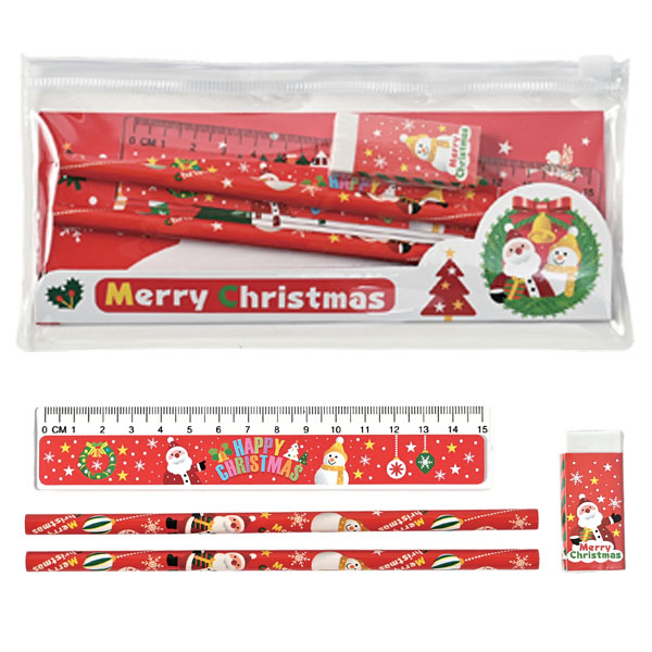 Xmasステーショナリーセット(ポーチ付)