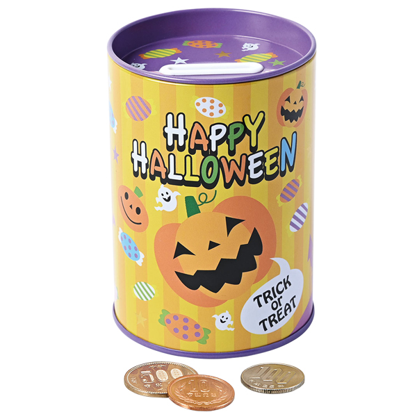 ペン立て缶貯金箱<ハロウィン>