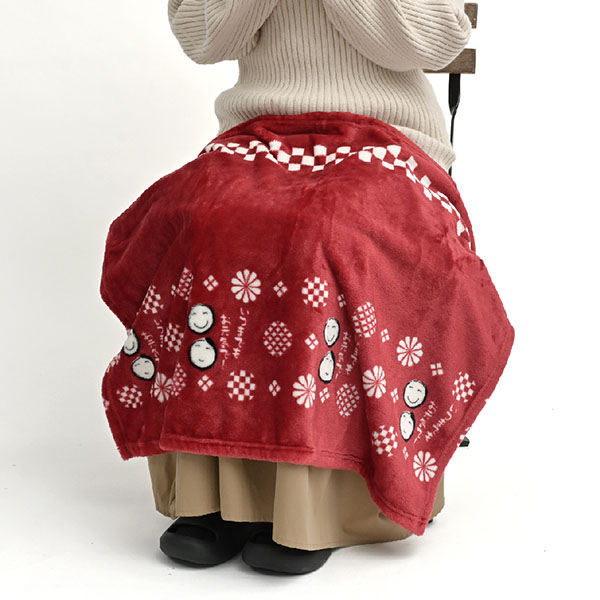 「健康長寿」ふわふわひざ掛け