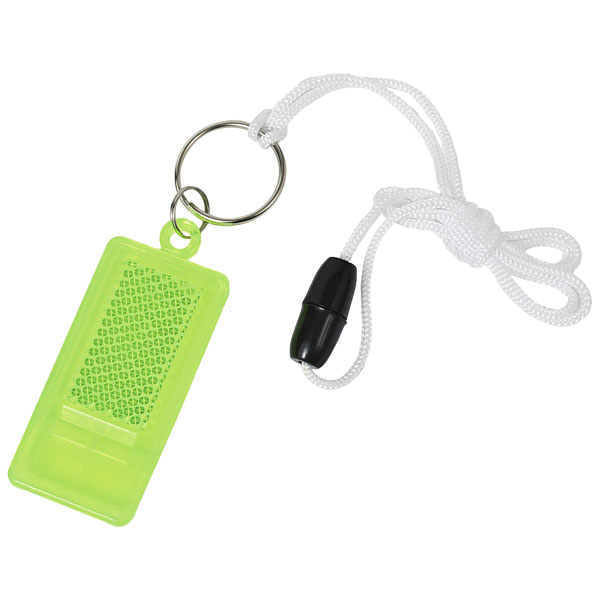反射板付ホイッスル(ネックストラップ付)