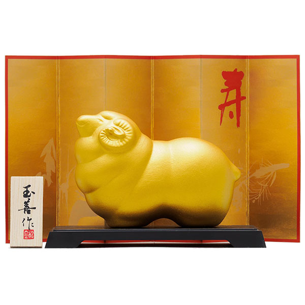 開運干支<未>パール金(小)