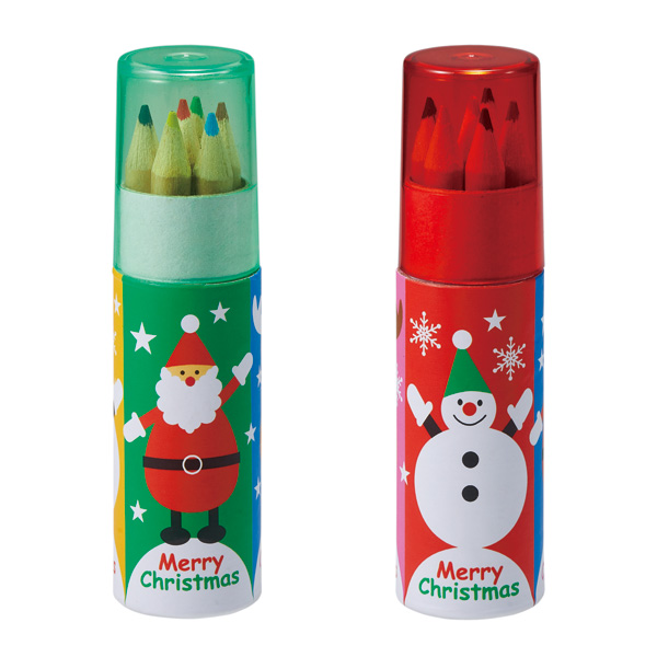 クリスマス色鉛筆(6本入)