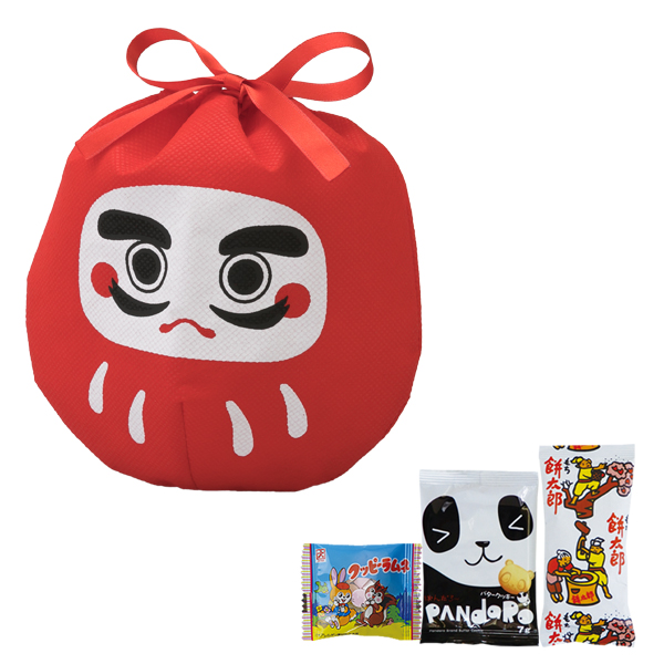 だるま巾着 お菓子3点セット