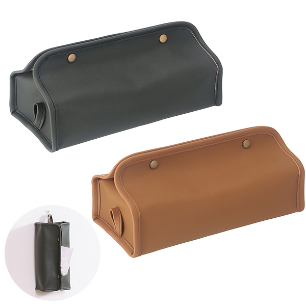 レザー調ティッシュケース