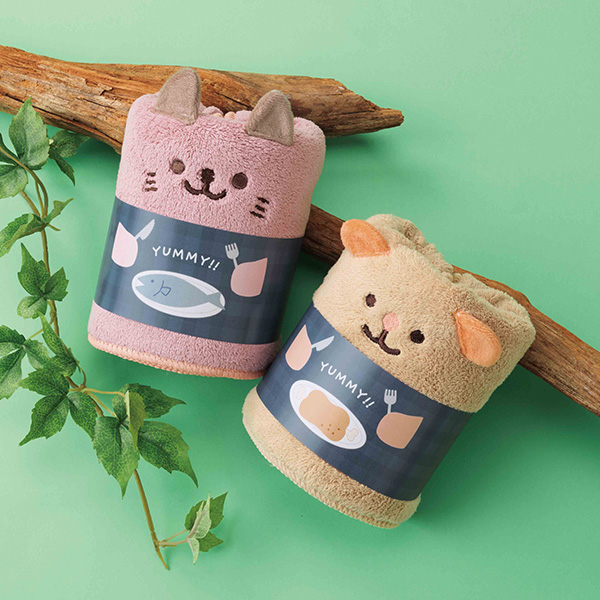 アニマルム ふわふわフェイスタオル