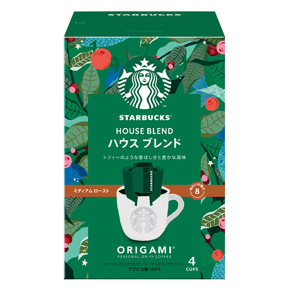 スターバックスオリガミコーヒー ハウスブレンド4袋入