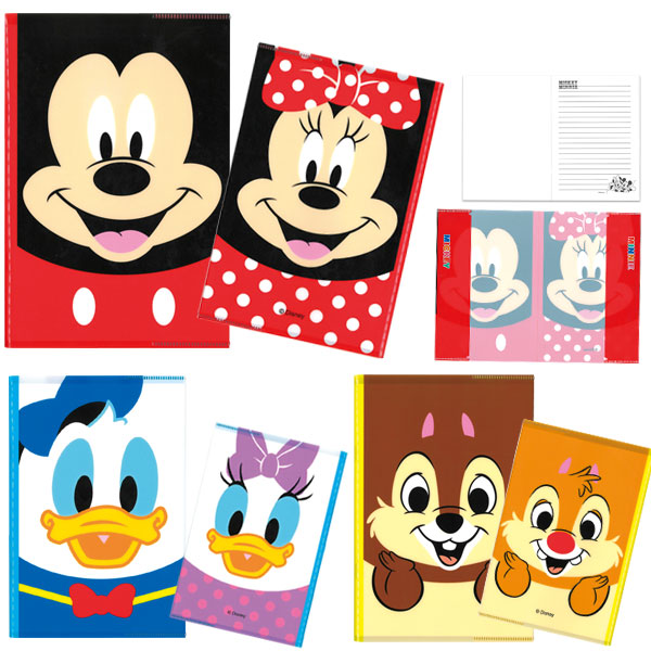 キャラクター顔柄A5カバー付ノート