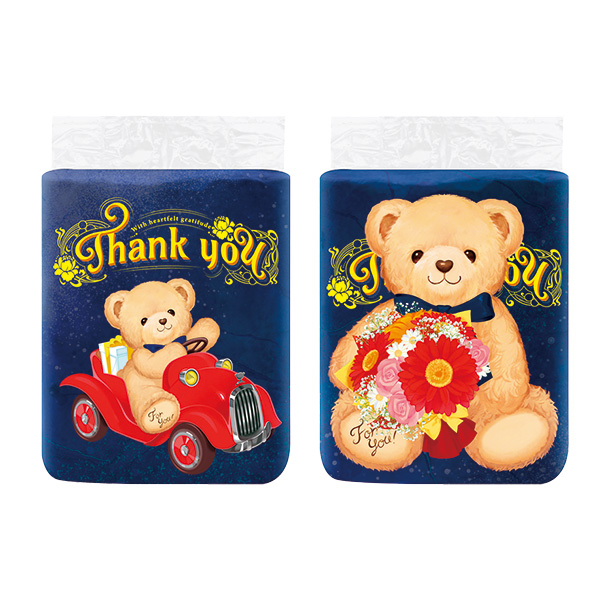 テディベア トイレットロール4ロール(ダブル)