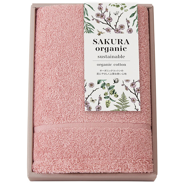 サクラオーガニック sustainable オーガニックコットンフェイスタオル
