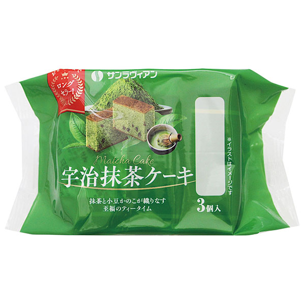 宇治抹茶ケーキ3個入