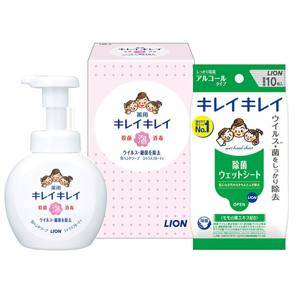 キレイキレイ泡ハンドソープ&除菌ウェットシートセット