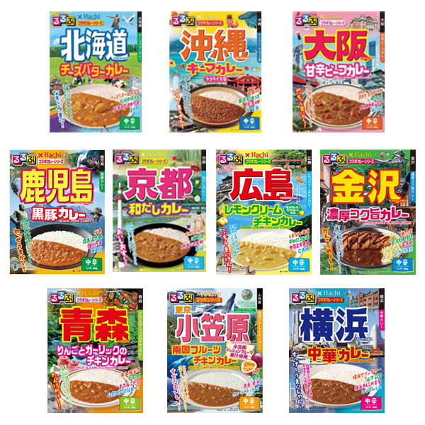 るるぶ×Hachi カレー中辛 1食 1箱