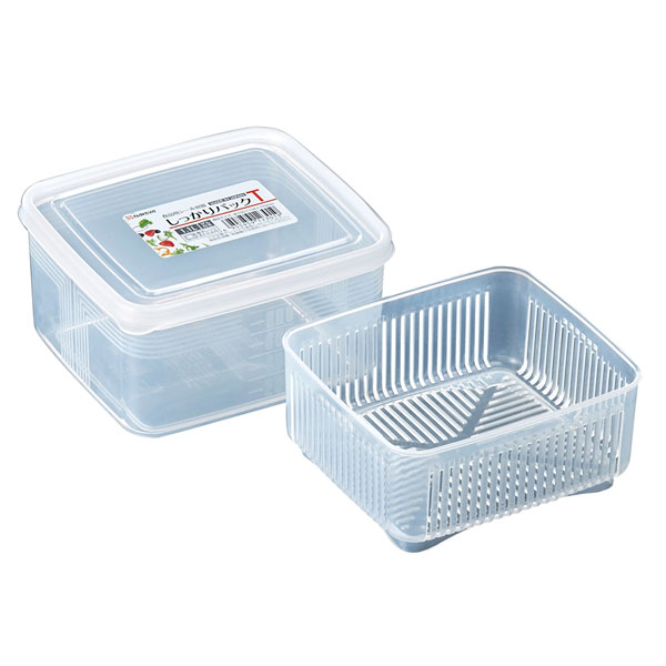 水切り付保存容器 しっかりパックT