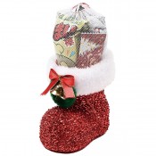 クリスマス・ラメブーツ(小)(お菓子入)