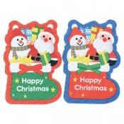 クリスマス・ダイカットキッチンスポンジ(2コセット)