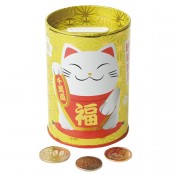 ペン立て缶貯金箱<まねき猫>