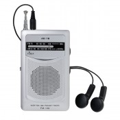 ワイドFM機能搭載AM・FMポケットラジオ(スピーカー付)