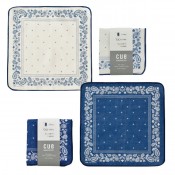 現代百貨 cue クロスハンカチ ペイズリー