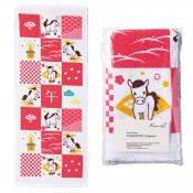 干支タオル 格子午