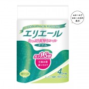 エリエール長さ1.5倍トイレットティシュー コンパクト4ロール(ダブル)