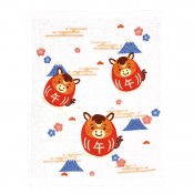 招福干支キッチンタオル(午)