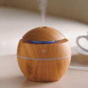 ウッド調ラウンド加湿器