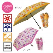 ブライトフラワー晴雨兼用折りたたみ傘