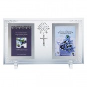 クロスチャームガラスフォトフレーム2W