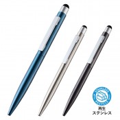 タッチペン付クールメタルボールペン(再生ステンレス)