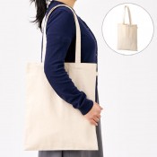 キャンバスフラットトートループ付 ナチュラル