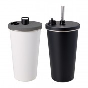 ストロー付ステンレスサーモタンブラー470ml