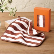 ふんわりストライプ ウォッシュタオル