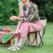 アウトドア保冷温バッグ付きチェア