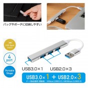 便利な4in1USBハブ