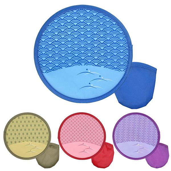 縁起柄コンパクト収納うちわ 縁起柄コンパクト収納うちわ