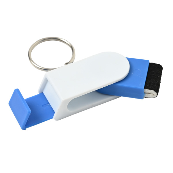 クリーナー付スマホスタンド(キーリング付) クリーナー付スマホスタンド(キーリング付)