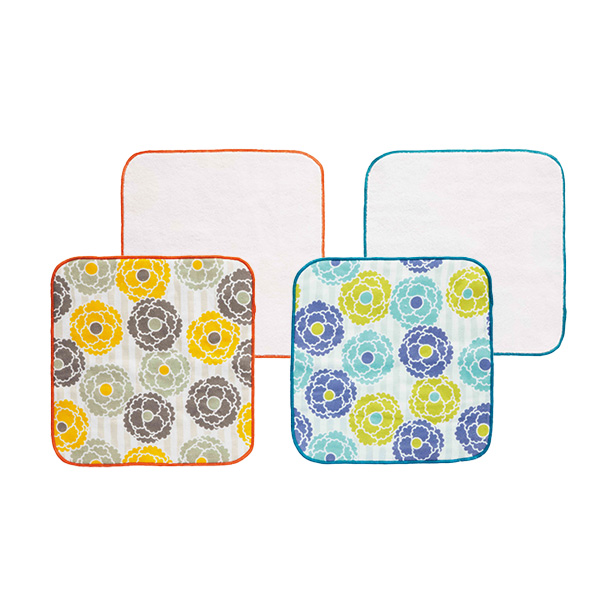 はなえみ るはな ガーゼ&無撚糸ハンカチ はなえみ るはな ガーゼ&無撚糸ハンカチ