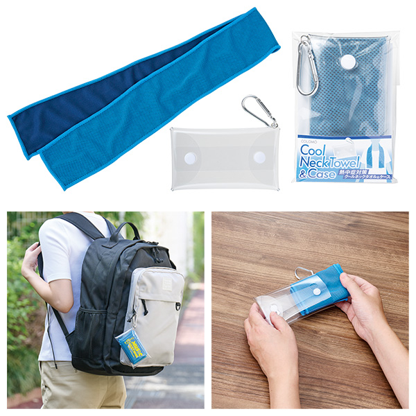 カラモ 熱中症対策 クールネックタオル&ケース カラモ 熱中症対策 クールネックタオル&ケース