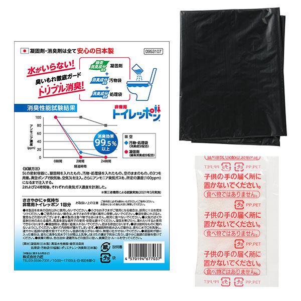 ささやかにゃ気持ち 非常用トイレッポン 1回分 ささやかにゃ気持ち 非常用トイレッポン 1回分