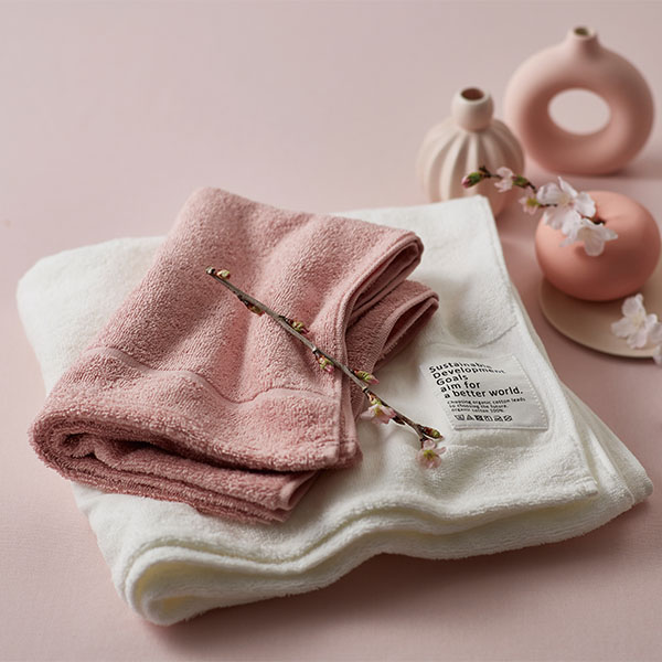 サクラオーガニック sustainable オーガニックコットンフェイスタオル サクラオーガニック sustainable オーガニックコットンフェイスタオル