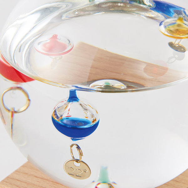 ガラスフロート温度計 ドーム ガラスフロート温度計 ドーム