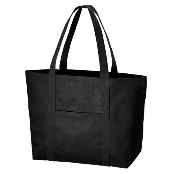 キャンバスビッグトート 仕切りポケット付 ナイトブラック キャンバスビッグトート 仕切りポケット付 ナイトブラック