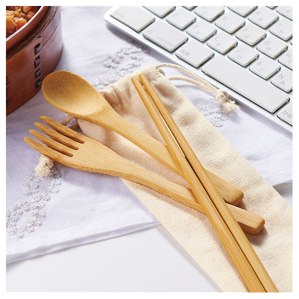 プラスチックスマート バンブーカトラリーセット プラスチックスマート バンブーカトラリーセット