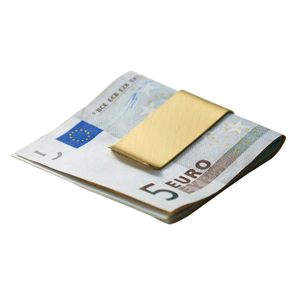 金色のマネークリップ 金色のマネークリップ