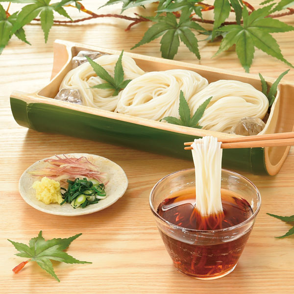 感謝 味わい涼麺 縁の白糸5束つゆ付 感謝 味わい涼麺 縁の白糸5束つゆ付