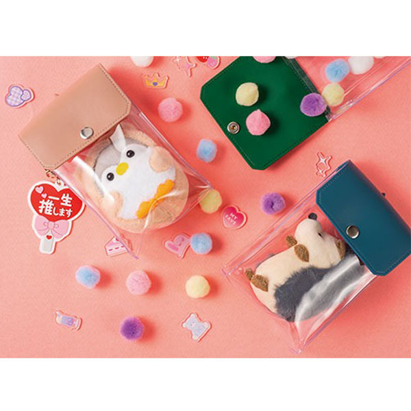 カラーフラップクリアポーチ(縦型) カラーフラップクリアポーチ(縦型)