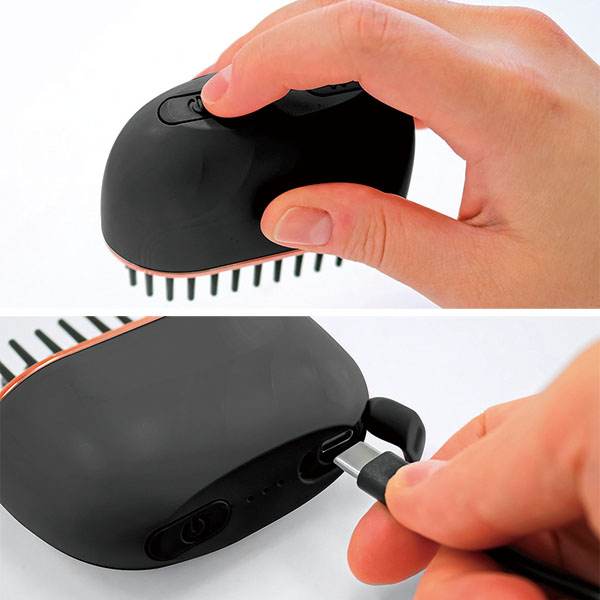 USB充電式 ヒートヘアブラシミニ USB充電式 ヒートヘアブラシミニ
