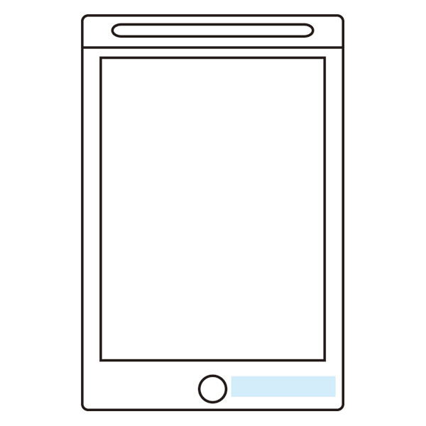 ペタっと貼れる!電子メモパッド ラージ ペタっと貼れる!電子メモパッド ラージ