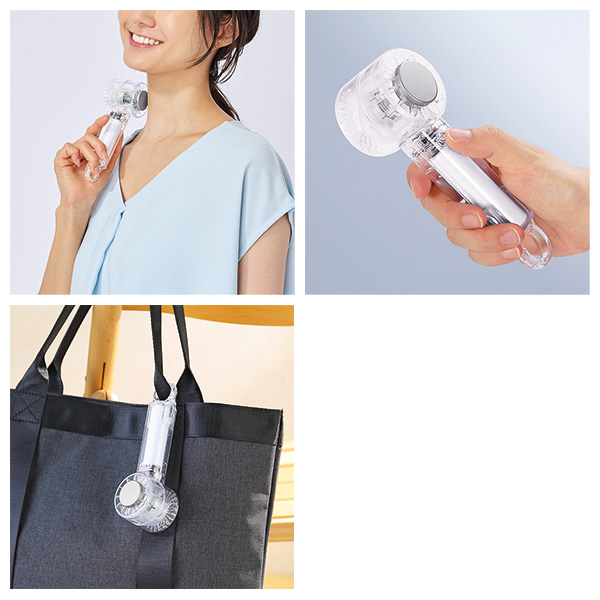 クリアペルチェハンディファン(カラビナ付き) クリアペルチェハンディファン(カラビナ付き)