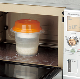 レンジで簡単ごはん炊き レンジで簡単ごはん炊き